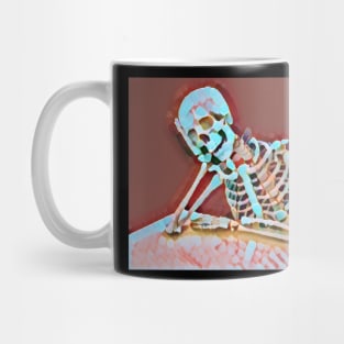 Bored skeleton Mug